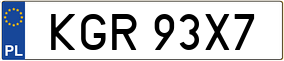 Truck License Plate